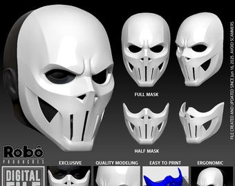 Robot ZERO Cyberpunk Techwear Mask - 3D Model STL Files