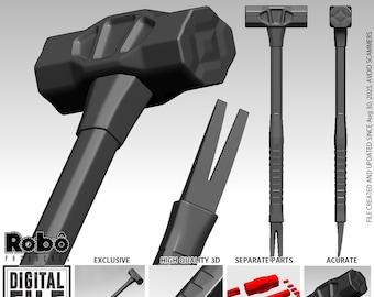 Ghost Sledge Hammer for Cosplay - STL model 3D print file