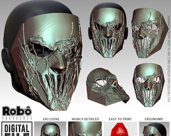 Mick Thomson Rusted Mask - Tribute - STL model 3D print file
