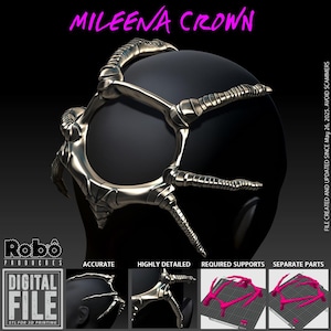Mortal Kombat 1 Mileena Crown Cosplay - MK1 - Pliki 3D Model STL