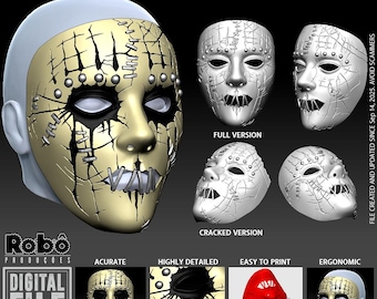Joey Jordison Mask - AHIG -  (Accurate) - STL model 3D print file