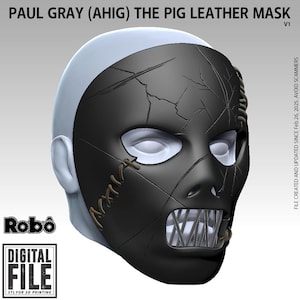 Paul Gray - AHIG - Máscara de piel de cerdo (precisa) - Archivo de impresión 3D del modelo STL