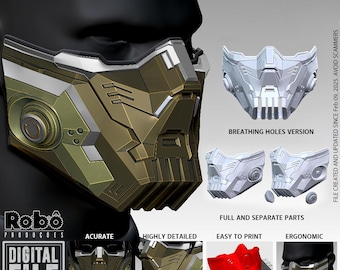 Marvel Rivals Winter Soldier Bucky Mask - 3D Model STL Digital Files