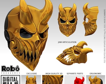 STL-bestand Alex Terrible Mask: Slaughter to Prevail Kid of Darkness 3D-afdrukmodel
