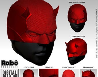 King Daredevil Cowl Mask - Cosplay mask - STL 3D Print file