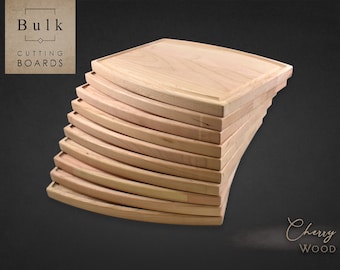 Paquete de tablas de cortar pequeñas de madera de cerezo - 9"x12x3/4" - Tablas de cortar a granel, bricolaje, espacios en blanco para grabado, espacios en blanco para láser, madera en blanco, manualidades