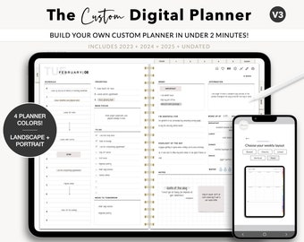 Digital Planner, Goodnotes Planner, iPad Planner, Notability Planner, Dated Digital Planner, 2024 2025 Undated Planner, Notepad