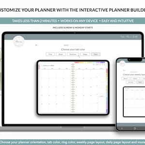 Digital Planner, Goodnotes Planner, iPad Planner, Notability Planner, Dated Digital Planner, 2024 2025 Undated Planner afbeelding 2