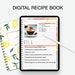 Digital Recipe Book - Hyperlinked Goodnotes Vertical Planner 