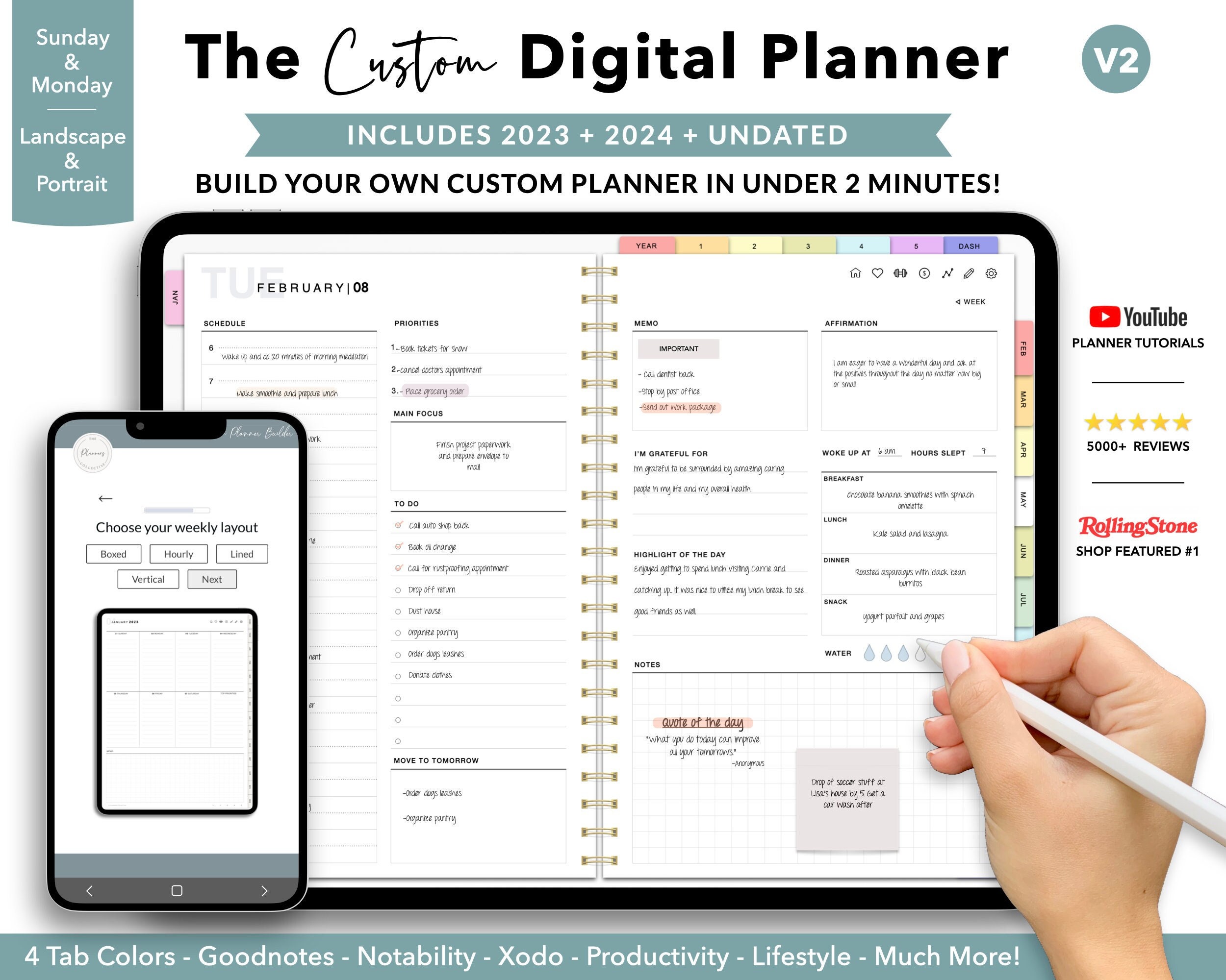 Digital Planner Goodnotes Planner Ipad Planner Notability - Etsy