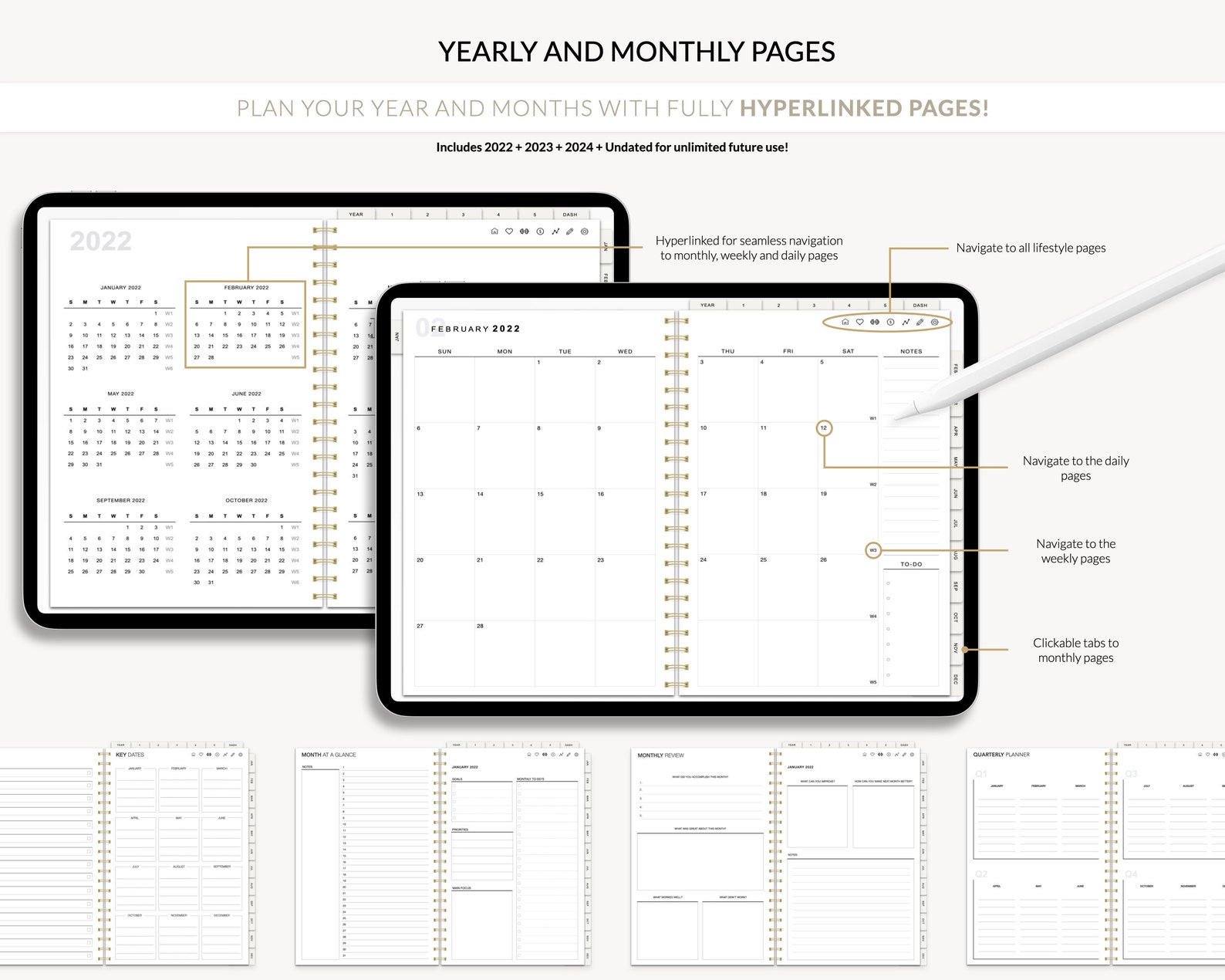Digital Planner Goodnotes Planner Ipad Planner Notability Etsy