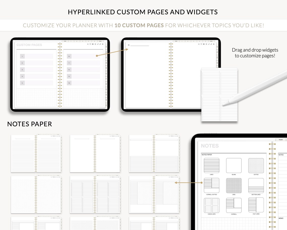 Digital Planner Goodnotes Planner Ipad Planner Notability Etsy