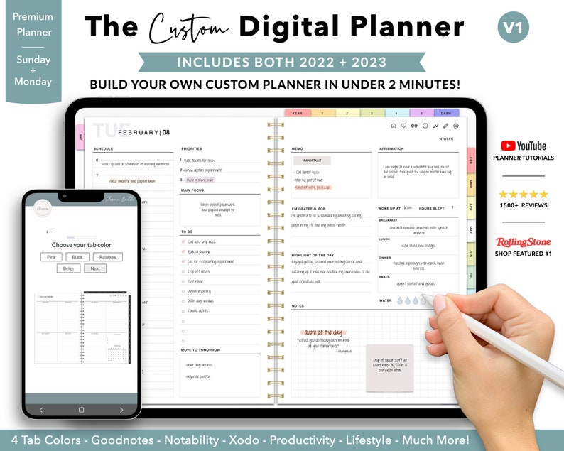 Digital Planner Goodnotes Planner Ipad Planner Notability Etsy Canada