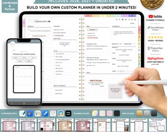 Custom Digital Planner Bundle: 2026, 2027 & Undated