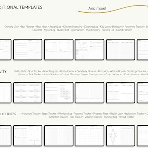 Digital planner, Goodnotes planner, iPad planner, Notability planner, Dated digital planner, Digital calendar image 5