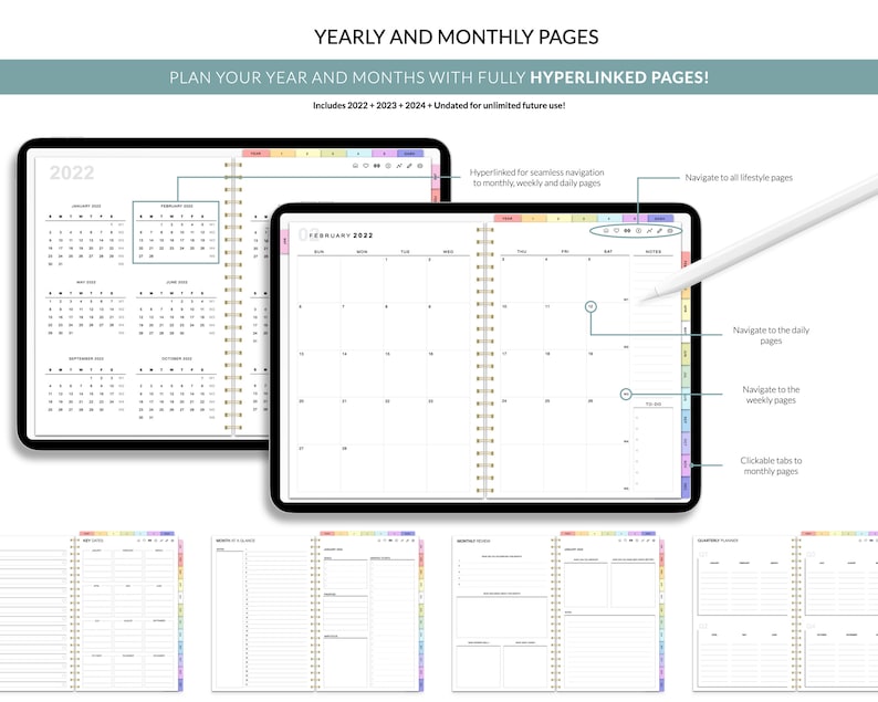 Digital Planner Goodnotes Planner Ipad Planner Notability Etsy UK
