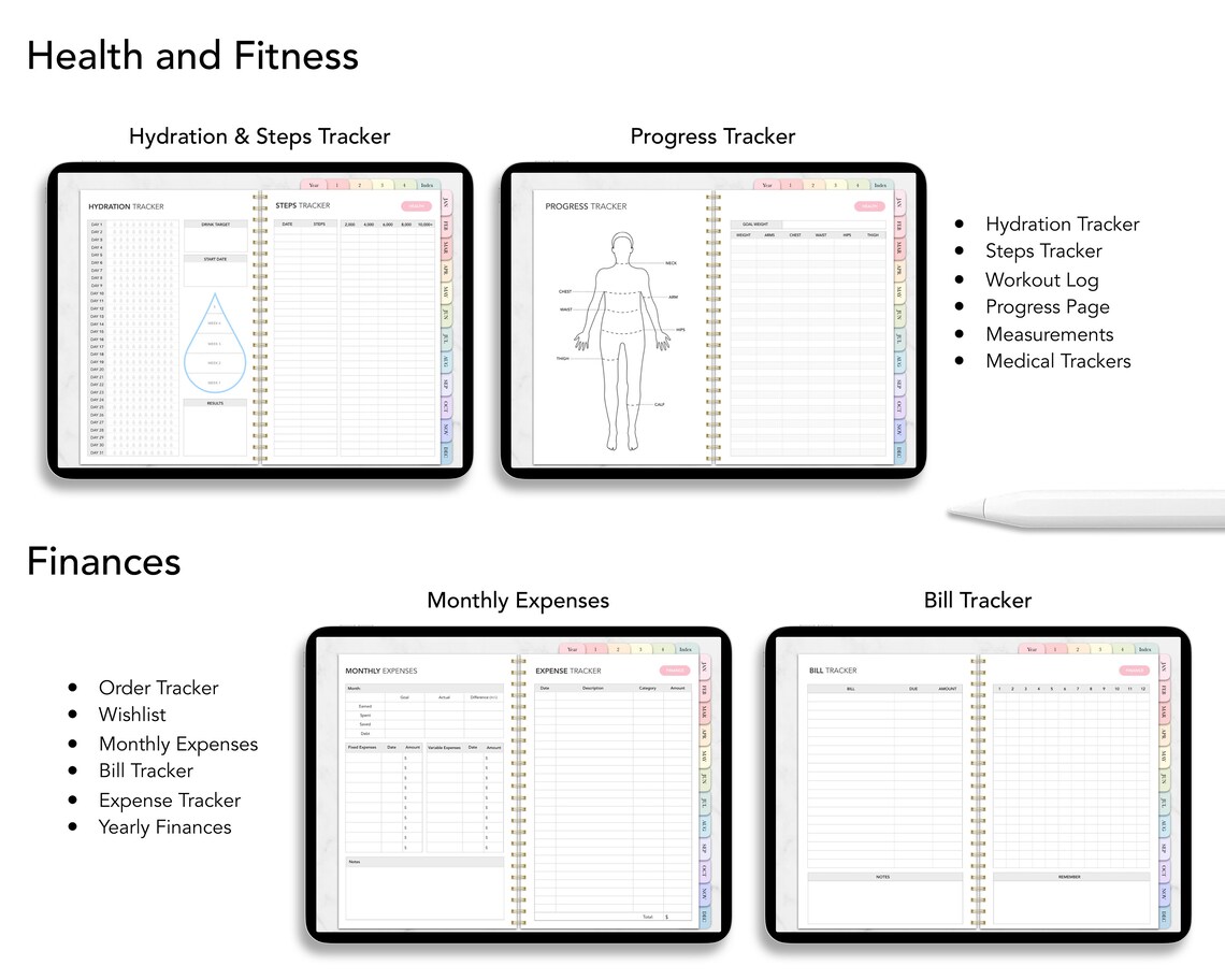 Digital Planner Goodnotes Ipad Planner Daily Planner Weekly Etsy 日本