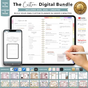 Digital Planner, Goodnotes Planner, iPad Planner, Notability Planner, Dated Digital Planner, 2025 2026 Undated Planner