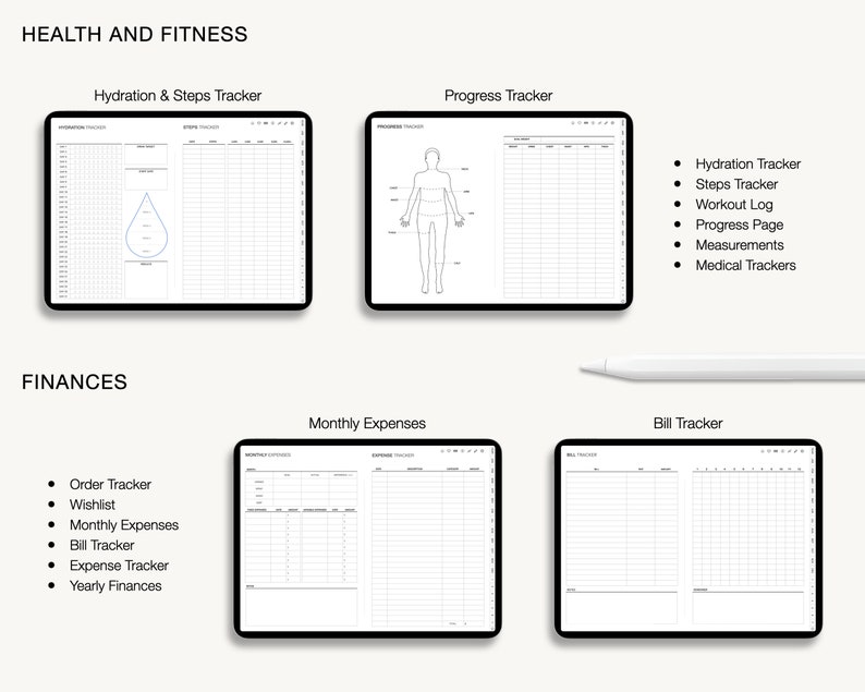 Digital Planner Goodnotes Planner Ipad Planner Notability Etsy