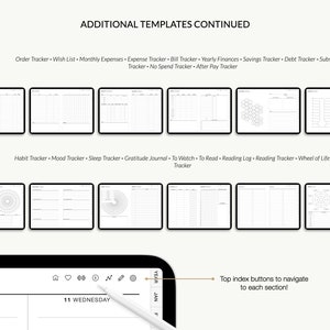 Digital planner, Goodnotes planner, iPad planner, Notability planner, Dated digital planner, Digital calendar image 6