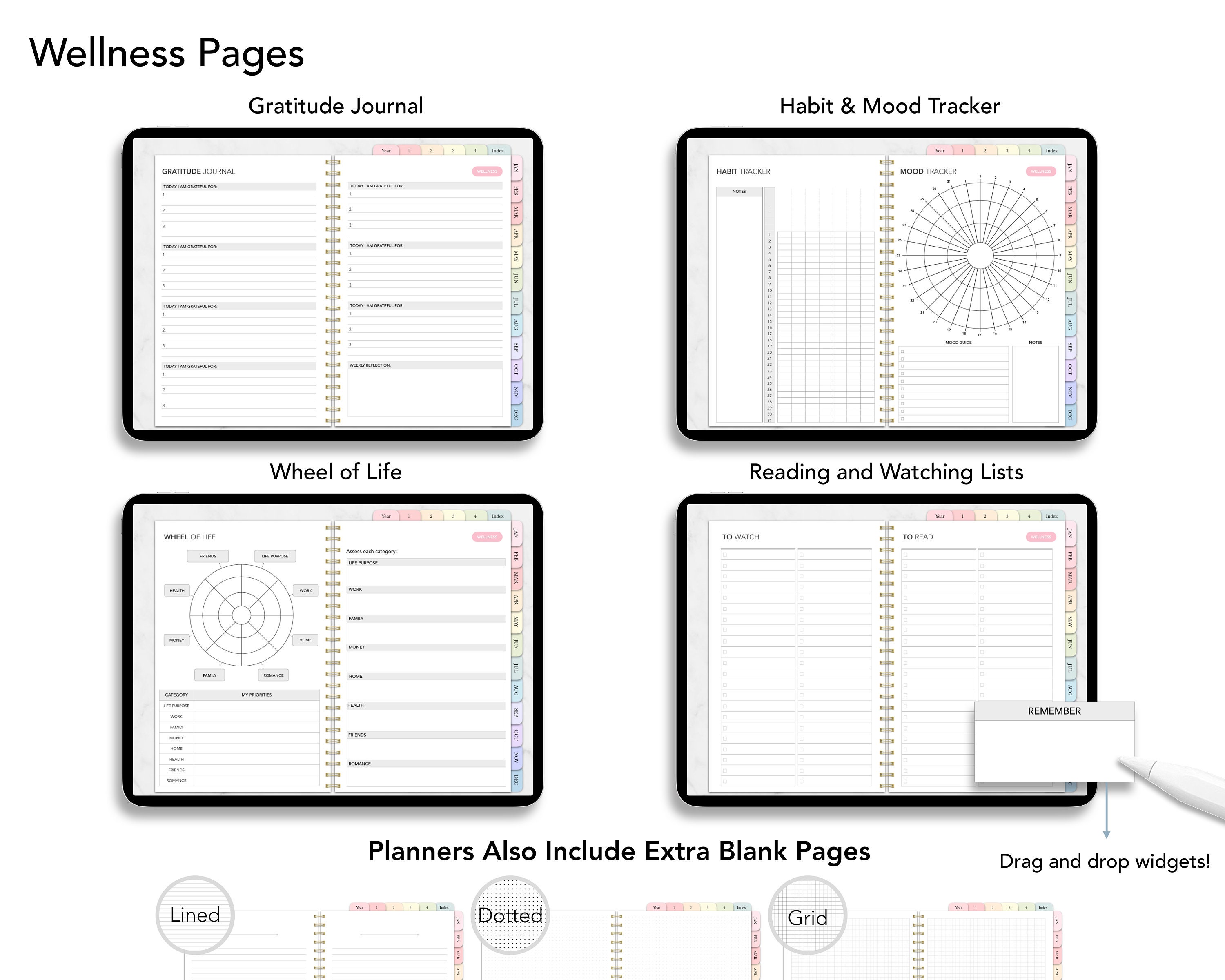 Digital Planner Goodnotes Ipad Planner Daily Planner Weekly Etsy 日本