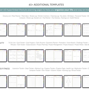 Digital Planner, Goodnotes Planner, iPad Planner, Notability Planner, Dated Digital Planner, 2024 2025 Undated Planner afbeelding 6