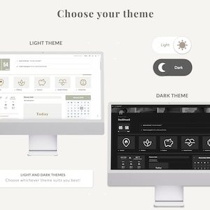 The Ultimate Notion Planner, Notion Template, Notion Planner, Notion Life Planner, Aesthetic Notion Planner, Light and Dark Themes image 9