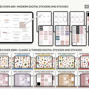 Digital planner, Goodnotes planner, iPad planner, Notability planner, Dated digital planner, Digital calendar image 9