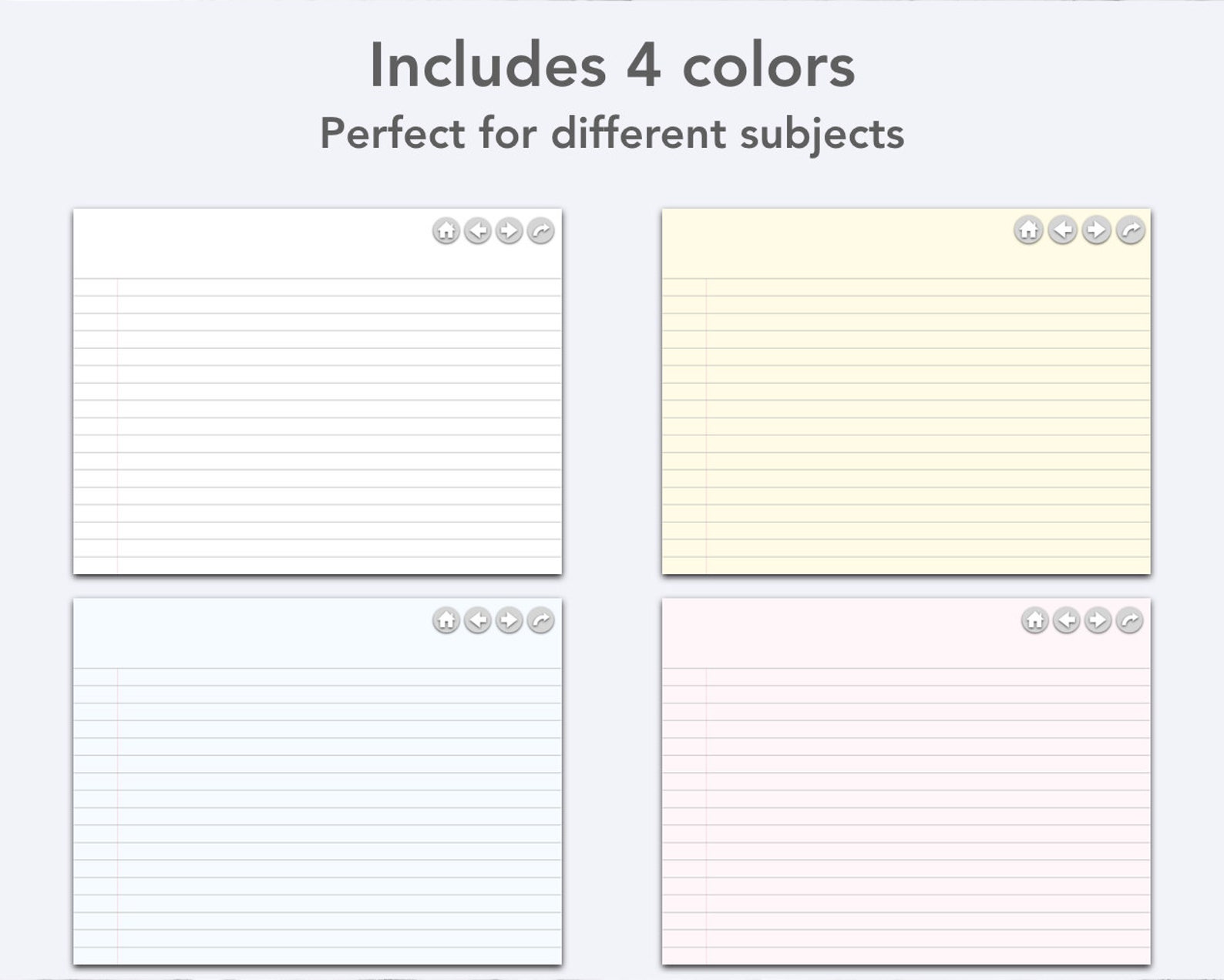 Digital Flash Cards Goodnotes Flash Cards Ipad Flash Cards Etsy