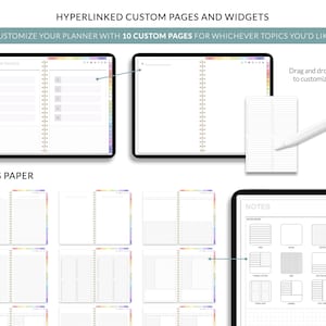 Digital Planner, Goodnotes Planner, iPad Planner, Notability Planner, Dated Digital Planner, 2024 2025 Undated Planner afbeelding 8