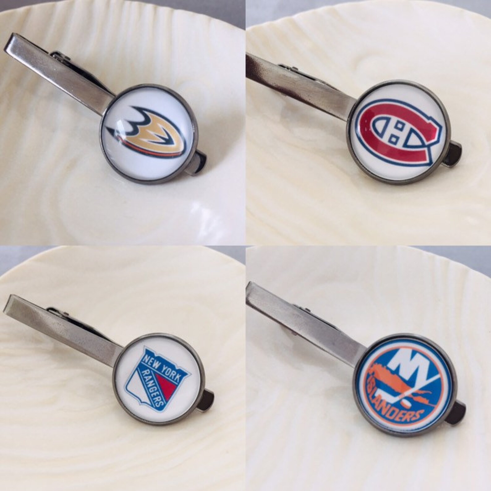 NHL Tie Bar Clip Hockey Teams Gift for Guys Mens Suit Etsy
