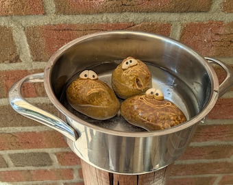 Lustige KERAMIKKARTOFFEL I Kartoffel aus Keramik Erdapfel - originelle Keramik Tischdeko Küchendeko