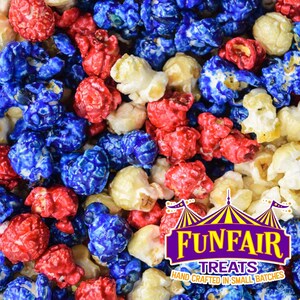 Popcorn Red White and Blue, Freedom Pop, Memorial Day, 4th of July Party, Party Favors, Candy Flavors, Made Fresh, Free Shipping