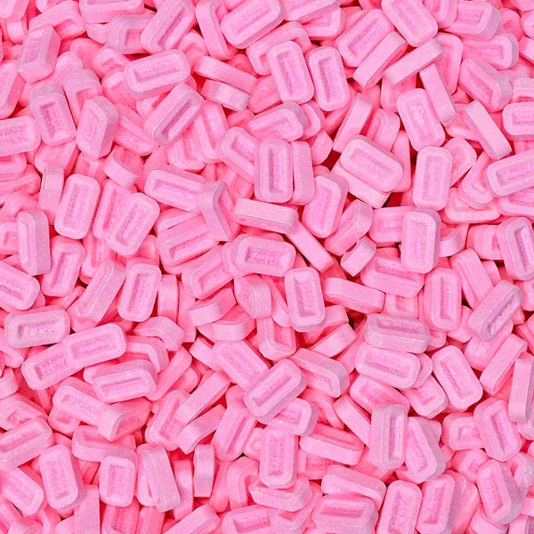 PEZ, Unwrapped Pez Strawberry 2 Lb Bag, Strawberry Flavor Candy, Hard Pressed Candy, Craft Candy, Bright Pink Color, Perfect for Decoration