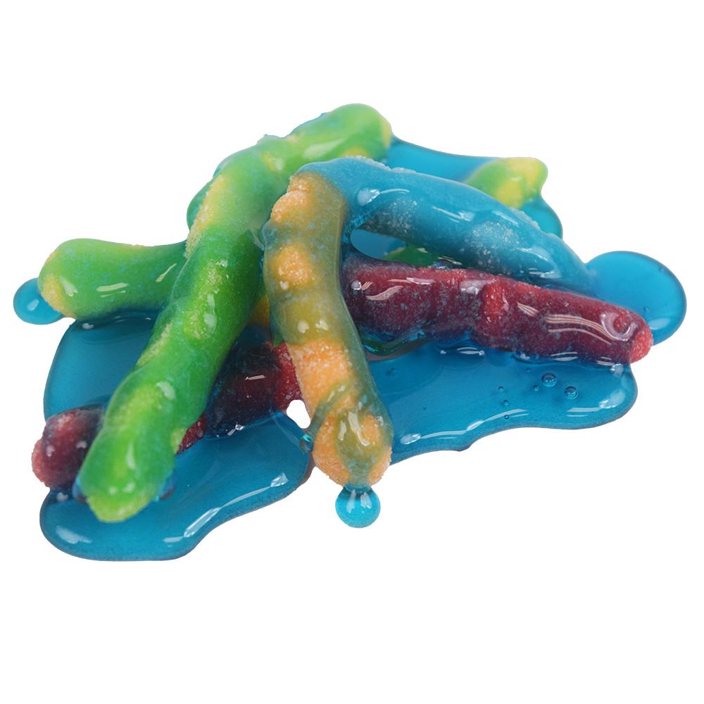 Alien Guts Candy – Sour Gummy Worms, Blue Raspberry Liquid, Sci-fi ...