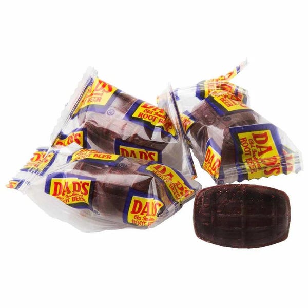 Dad's Root Beer Barrels – Nostalgic Wrapped Candy (1 LB Bag)