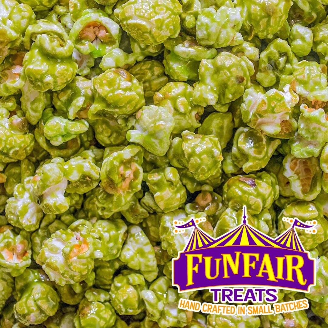 GREEN POPCORN FLORIDA Key Lime Flavored Gourmet Popcorn Each Batch Made