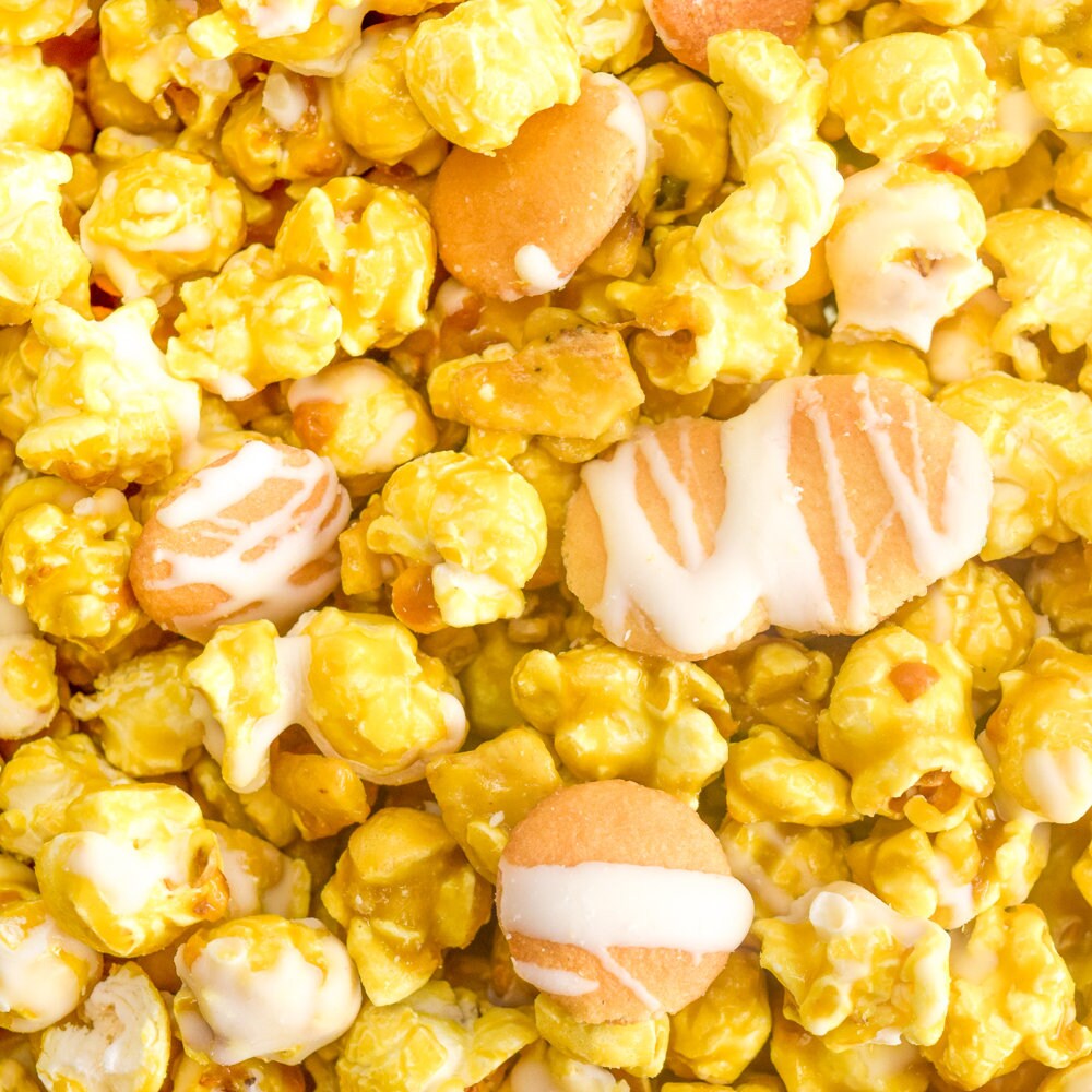 YELLOW BANANA PUDDING Popcorn Gourmet Candied Banana Popcorn Etsy