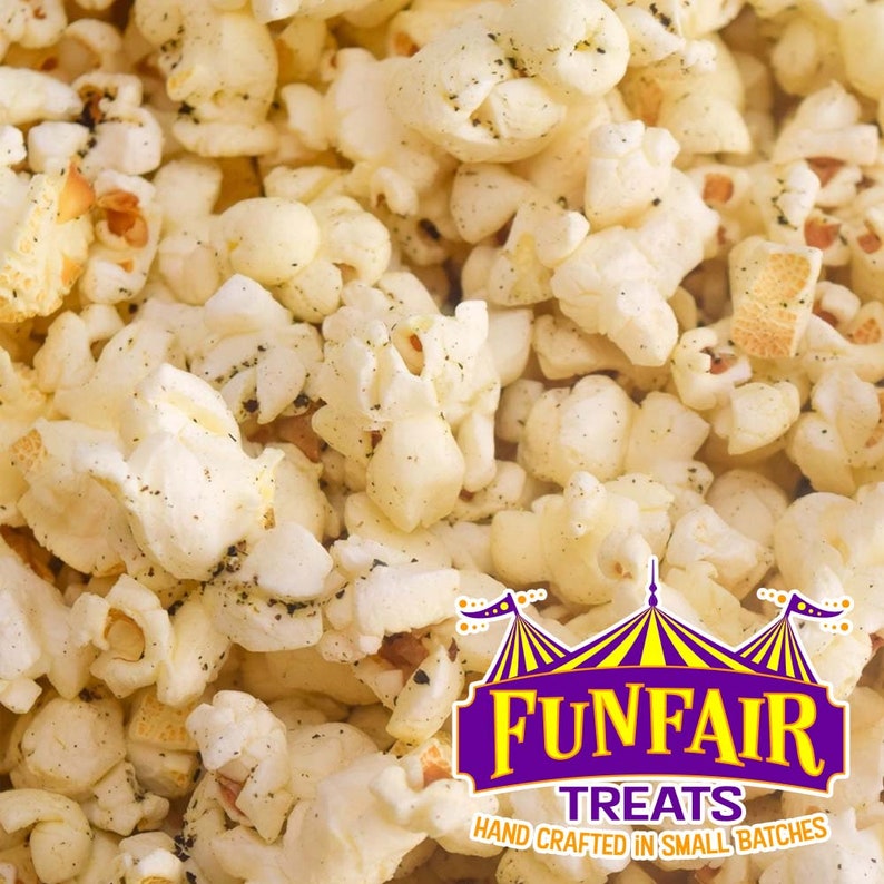 Popcorn Sea Salt and Black Pepper Savory Popcorn Pepper Etsy