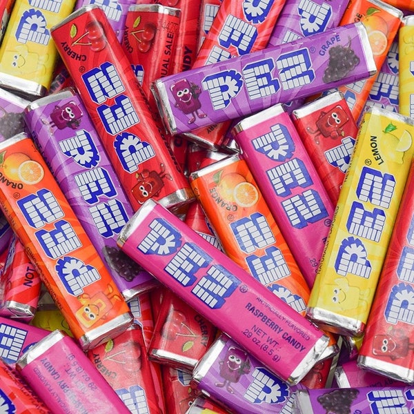 PEZ Lots of Pez Assorted 1.5 Lb Bag, Fruity Flavor Candy Perfect for Craft, Nostalgic and Classic Candy, Individually Wrapped Pez, Old Time.