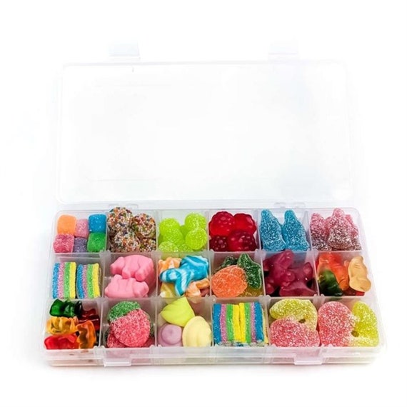 Gummi Candy Tackle Box, Assorted Gummies, Sweet and Sour Gummies
