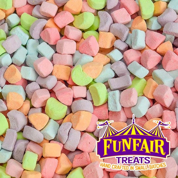 Dehydrated Cereal Marshmallows, Just as Lucky Charms Marshmallows, Pastel Colors, Gender Reveal, Mini Marshmallows, 1/2 Lb, Free Shipping