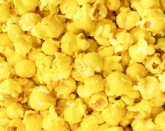 Popcorn Banana Flavored Candied Popcorn, Gourmet Sweet Popcorn, Party Favors, Crazy Banana Flavor, Made Fresh Daily, Free Shipping.