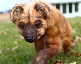 Hyena Plush Art Doll
