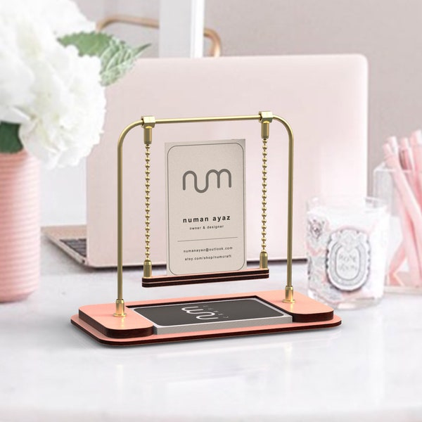 Vertical Business Card Holder Etsy