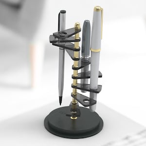 Black Pen Stand, Fountain Pen Display, Spiral Pen Stand