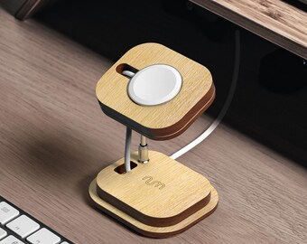 Oak Apple Watch Stand, Smart Watch Stand