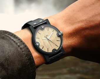 Personalized Wooden Watch, Handcrafted Timepiece, 21 Grams Wood Watch