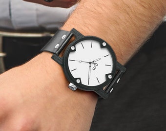 Personalisierte Holzuhr, handgefertigte Uhr, 21 Gramm Holzuhr