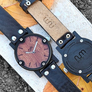 Personalized Wooden Watch, Handcrafted Timepiece, 21 Grams Wood Watch